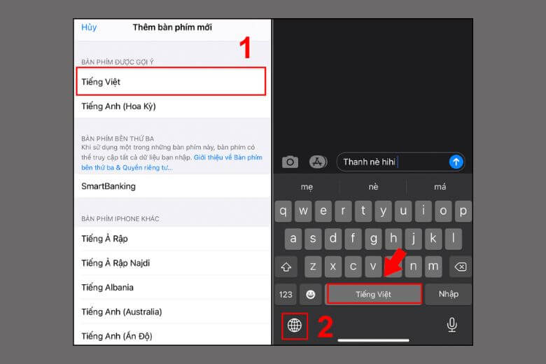 Cài Đặt Bàn Phím Iphone (2026): Tiếng Việt, Ai, Mẹo Gõ Nhanh 16 Cài Đặt Thêm Bàn Phím Mới