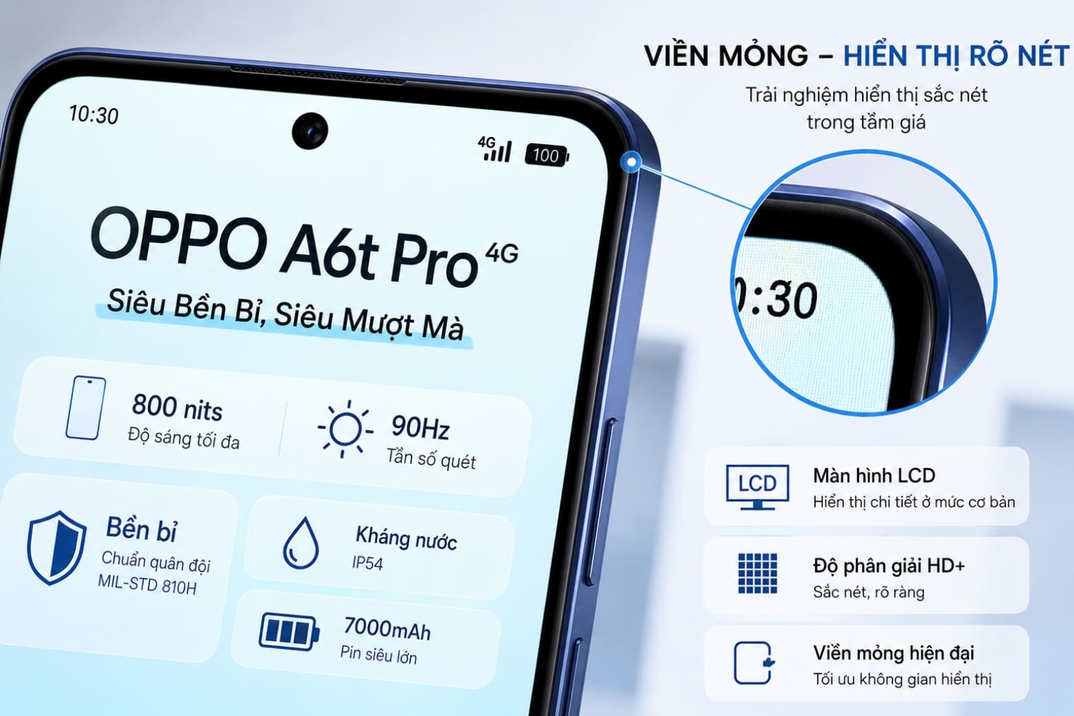 Có nên mua OPPO A6t Pro vì viên pin 7000mAh? 6 Trải nghiệm thị giác & Cầm nắm: Những yếu tố đánh đổi
