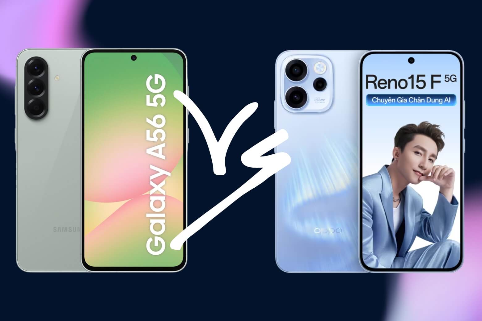 Có nên mua OPPO Reno15 F 5G? Đánh giá Ưu nhược điểm & Giá bán 2026 16 Hai kỳ phùng địch thủ trong phân khúc tầm trung là bài toán đau đầu cho người dùng điện thoại