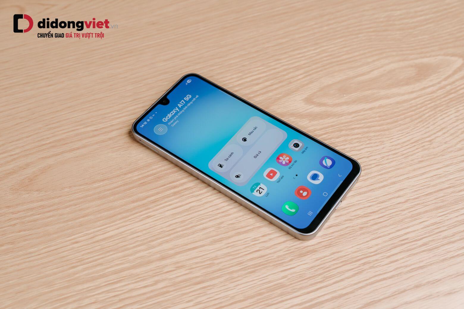 Đánh giá Samsung Galaxy A17 mỏng 7.5mm: Chip 2.2GHz mượt mà, pin trâu 5000mAh 9 Màn hình Samsung Galaxy A17 hiển thị đẹp và mượt trong tầm giá.