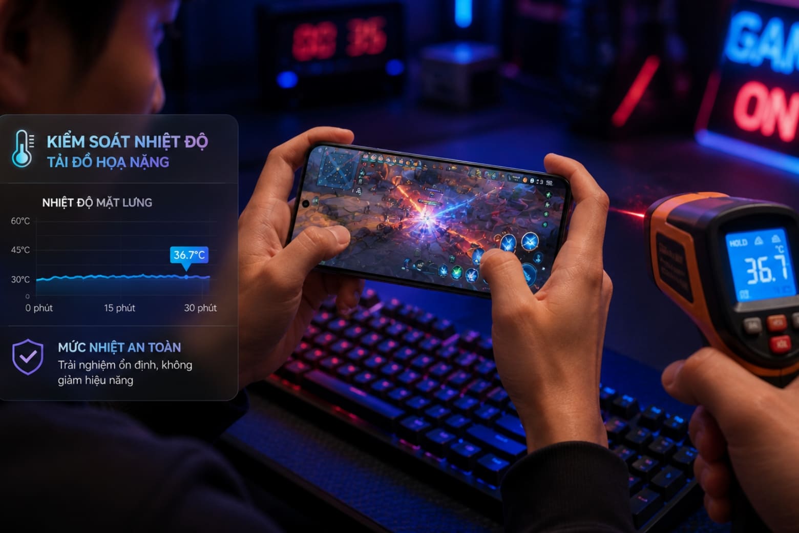Đánh giá hiệu năng Redmi Note 15 Pro: Thực tế trải nghiệm so với điểm số Benchmark 7 Đánh giá game thực tế: Tốc độ khung hình (FPS) và Nhiệt độ