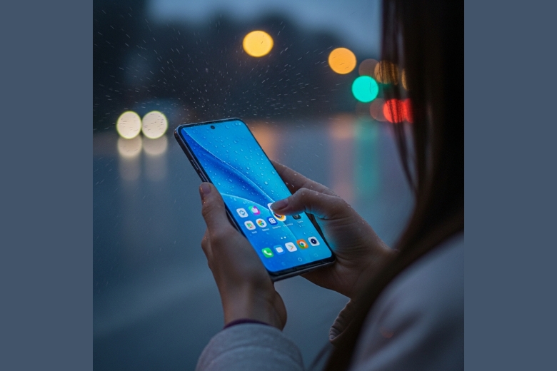 Màn hình Xiaomi Redmi Note 15 Pro cho độ nhạy vượt trội khi sử dụng trong thời tiết mưa to
