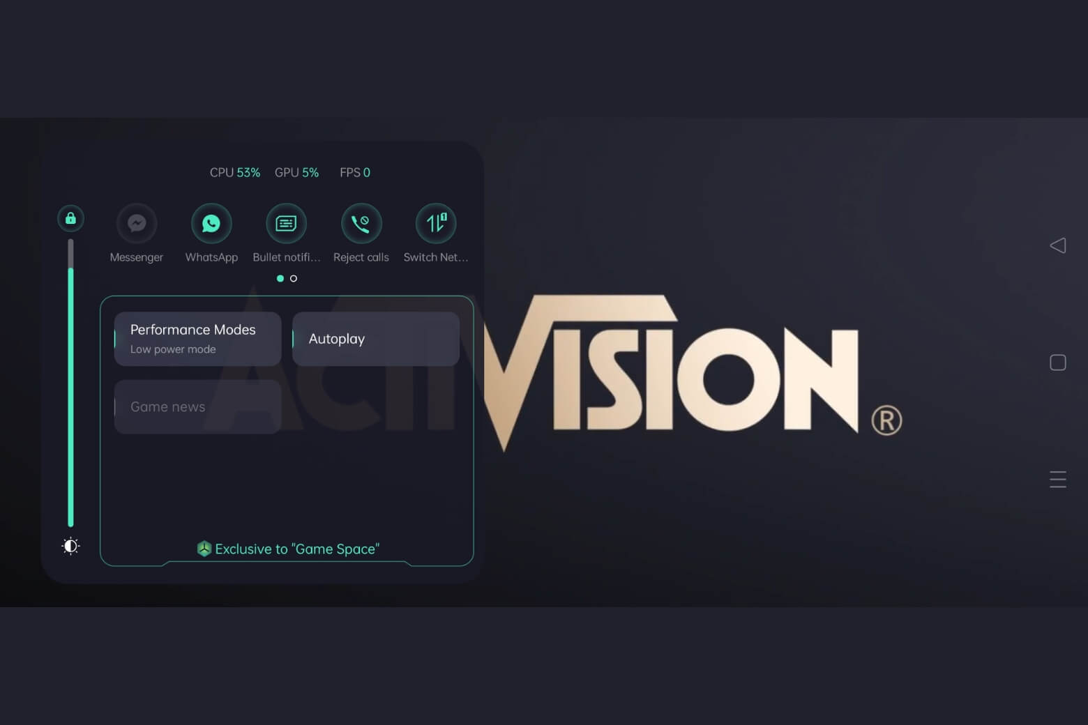 Không gian trò chơi (Game Space) là hệ thống giúp tối ưu trải nghiệm chơi game của người dùng trên điện thoại