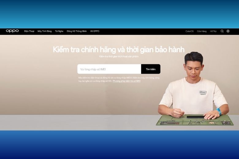 Hướng Dẫn Kiểm Tra IMEI OPPO & Check Bảo Hành Chính Hãng Chi Tiết 8 kiểm tra bảo hành OPPO qua website hãng