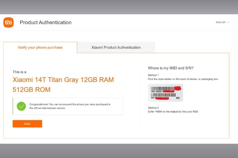 Hướng Dẫn Kiểm Tra Imei Xiaomi & Check Bảo Hành Xiaomi Chính Hãng Chi Tiết 7 Kiểm Tra Imei Xiaomi Để Check Sản Phẩm Xiaomi Chính Hãng