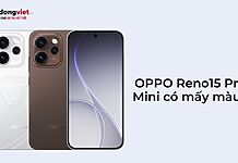 OPPO Reno15 Pro Mini có mấy màu
