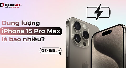 Pin iPhone 15 Pro Max bao nhiêu mAh? Dùng được bao lâu?