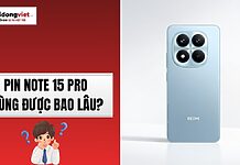 Pin Note 15 Pro dùng được bao lâu