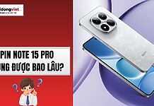 pin Note 15 Pro dùng được bao lâu