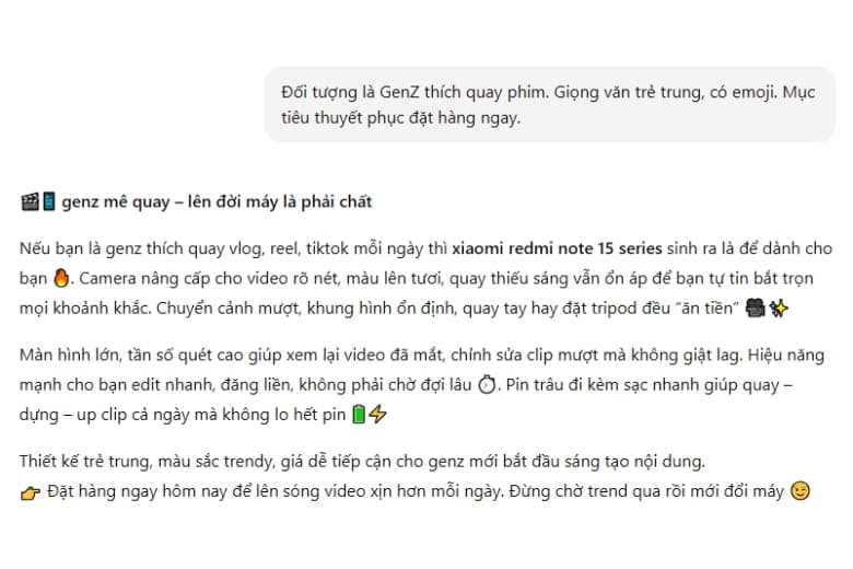 Prompt AI có bối cảnh