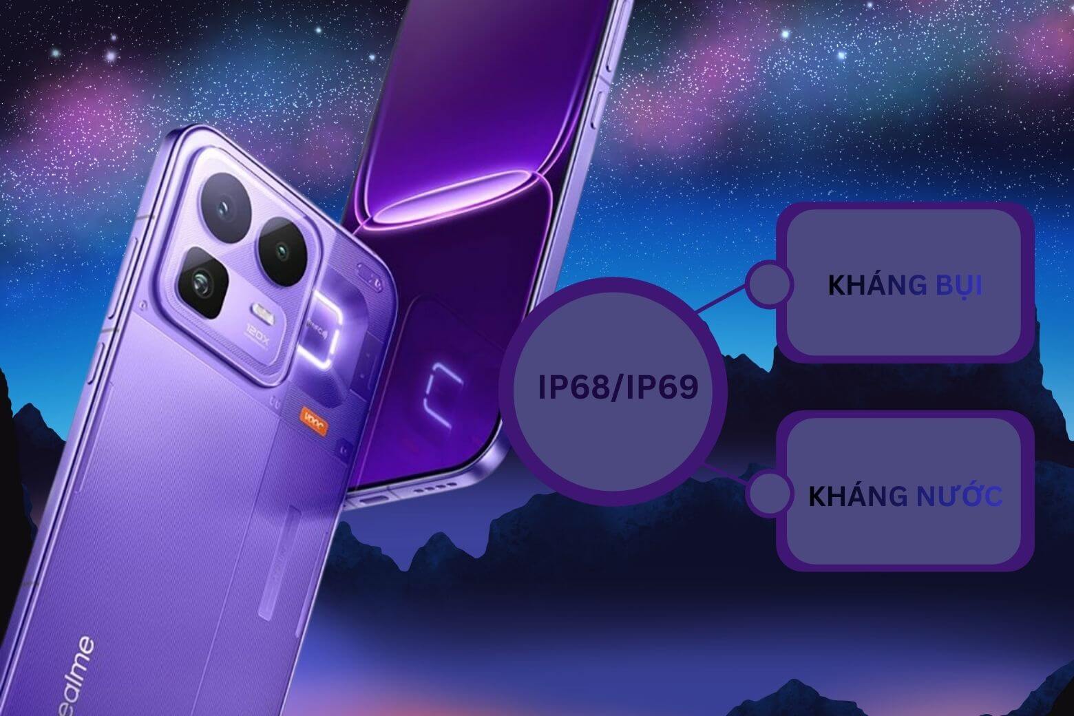 realme Neo8 nổi bật với chuẩn chống nước IP68/IP69 cùng thiết kế mỏng 8.3mm, nhẹ 215g.