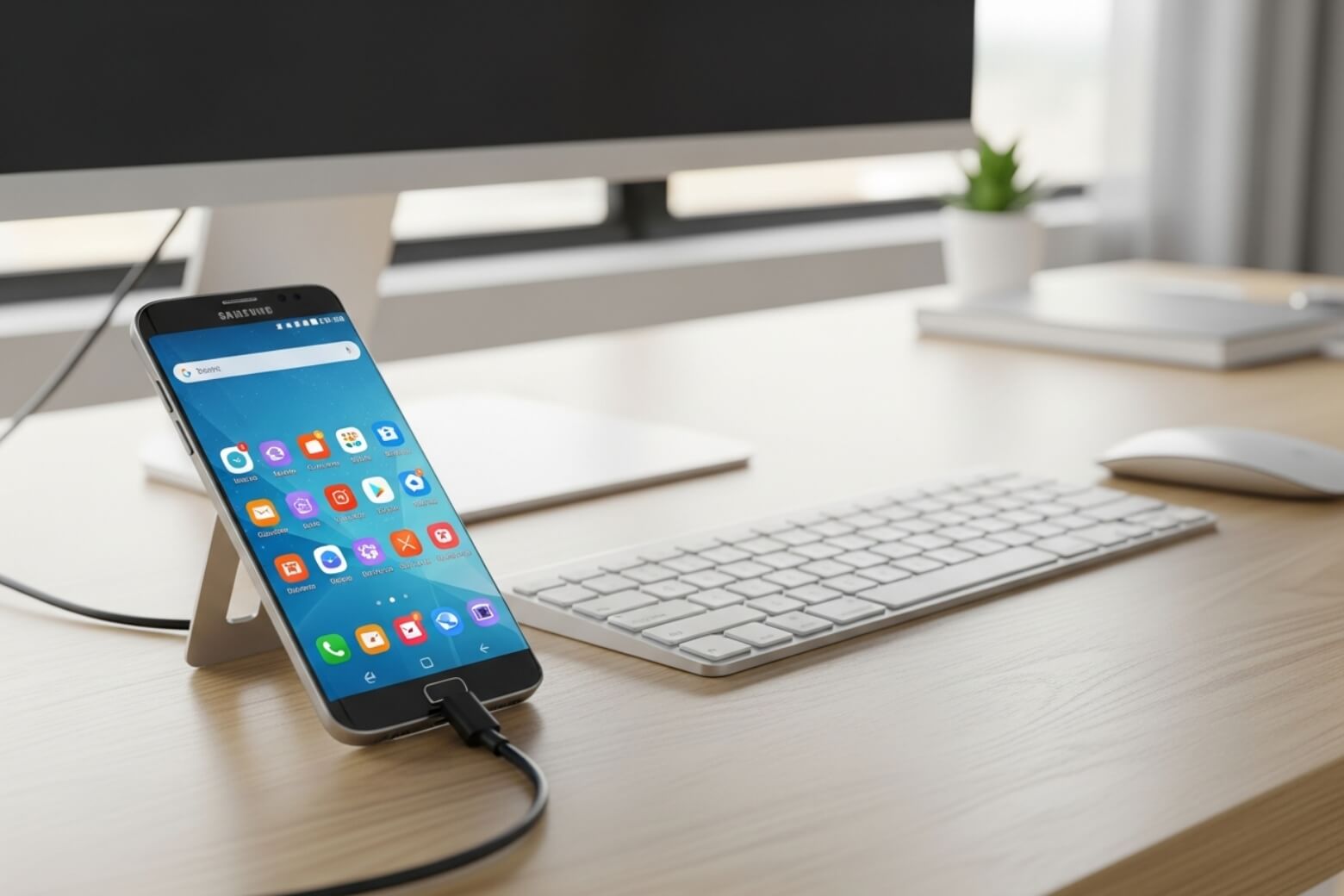 Kết nối Samsung DeX qua HDMI/USB cho hiệu suất ổn định nhất