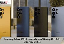 Samsung Galaxy S26 Ultra có mấy màu