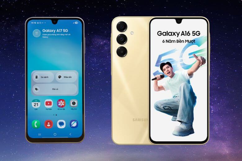 So sánh Samsung Galaxy A17 5G và A16 5G: Những nâng cấp tính năng đáng giá 8 Cả Samsung Galaxy A17 5G và A16 5G cùng màn hình AMOLED 6.7 inch, A17 5G có kính Gorilla Glass 7
