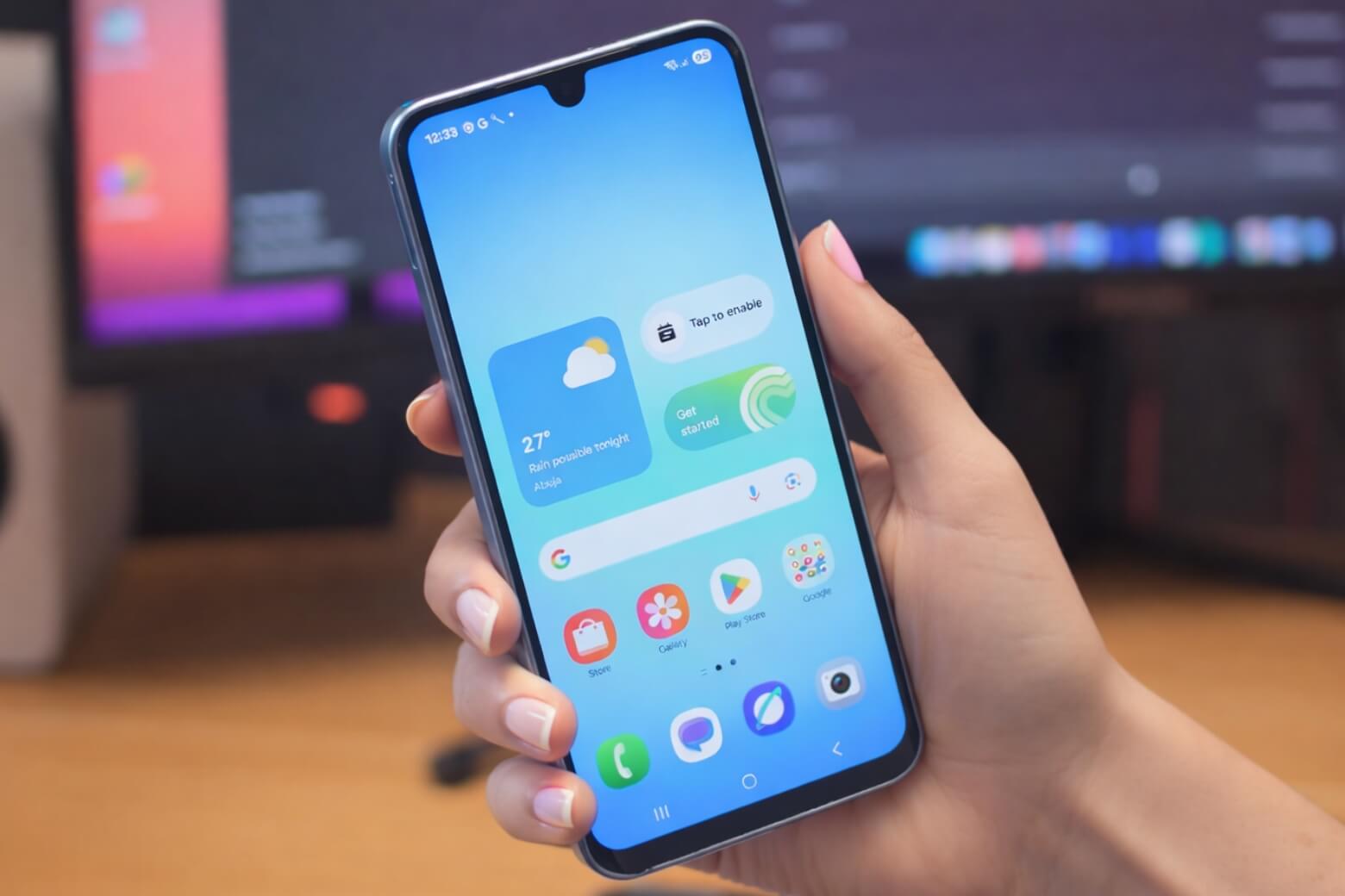 Màn hình Samsung Galaxy A17 có thể đạt độ sáng tới 750 nits dưới trời nắng (thông số Di Động Việt đo được khi trải nghiệm)