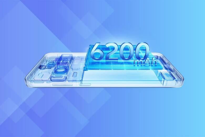 vivo X200T pin 6200 mAh, sạc nhanh 90W có dây, 40W không dây, hỗ trợ sạc bypass.