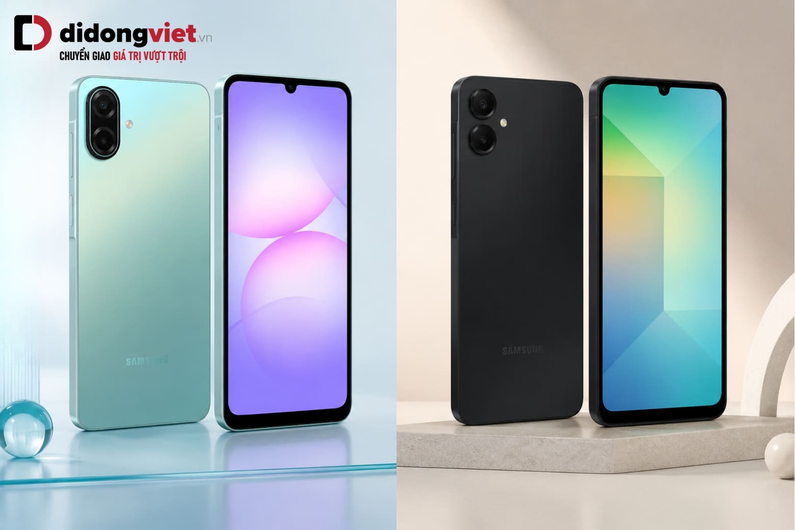 So sánh Samsung A07 5G và Samsung A06 5G: Nên chọn máy nào? 7 So sánh ngoại hình, kích thước và cảm giác cầm nắm của hai mẫu Galaxy