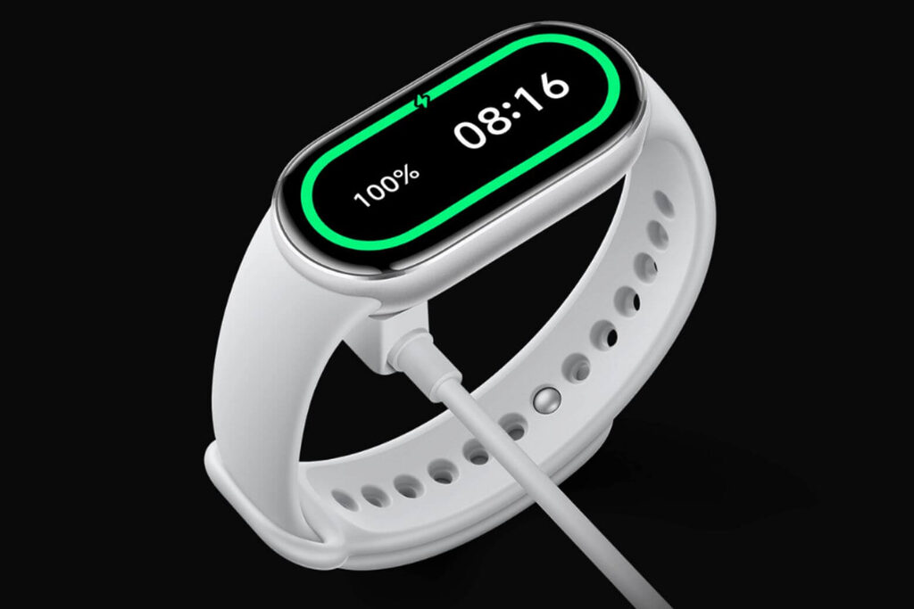 Xiaomi Band 10 pin dùng 10 ngày bật AOD, 21 ngày tiết kiệm, sạc nam châm 1 tiếng đầy.