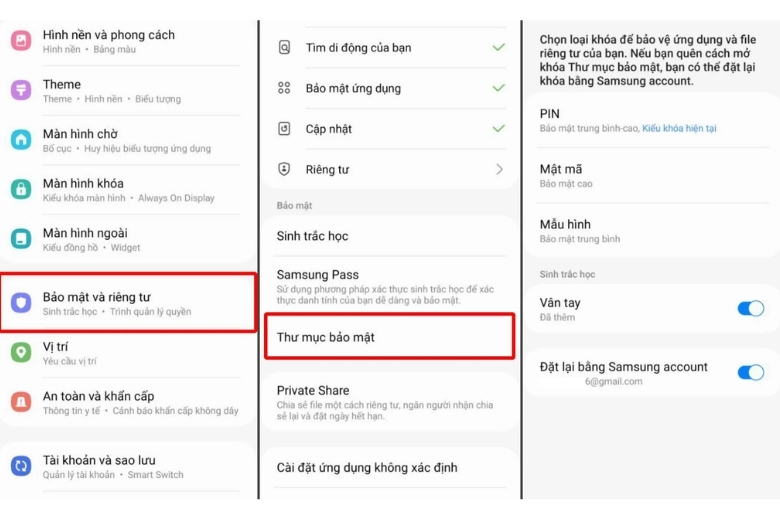 Cách khóa ứng dụng trên Samsung