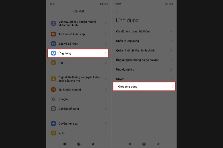 Cách khóa ứng dụng trên Xiaomi và Redmi