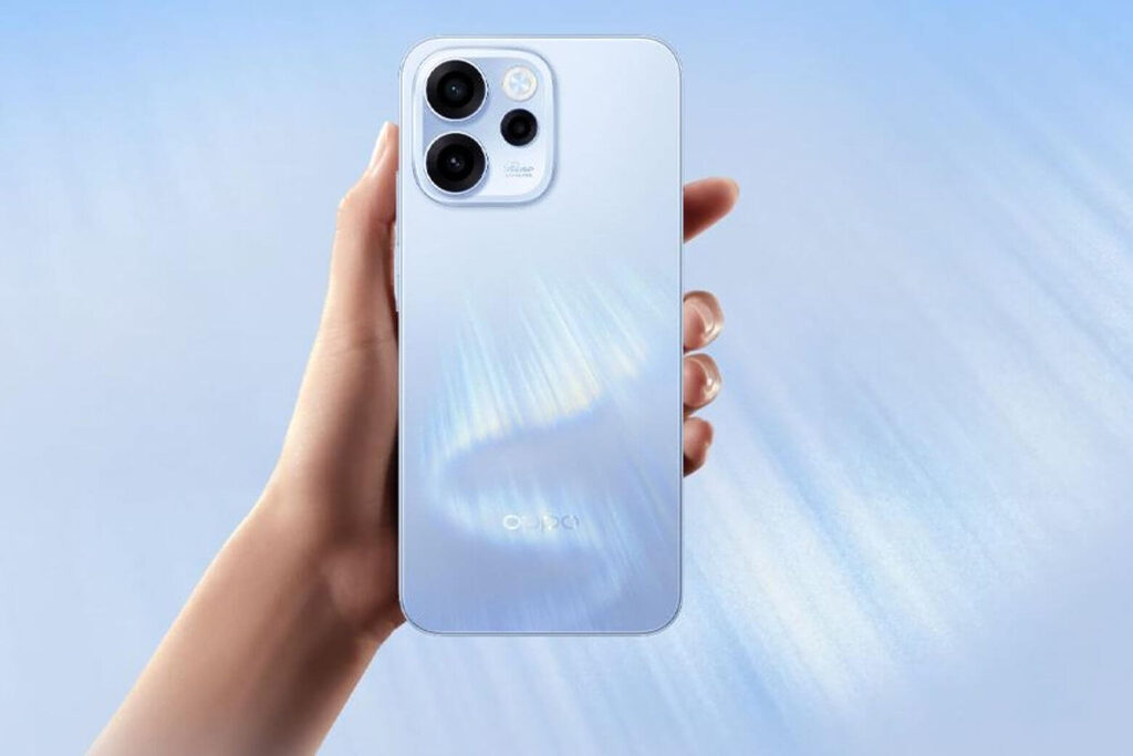 Thiết kế Reno16 Pro nổi bật với thân máy mỏng nhẹ dưới 190g, viền LIPO siêu mỏng và mặt lưng Reno Glow cao cấp.