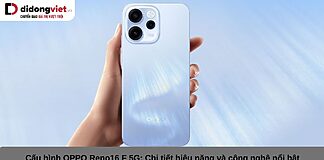 Cấu hình OPPO Reno16 F 5G