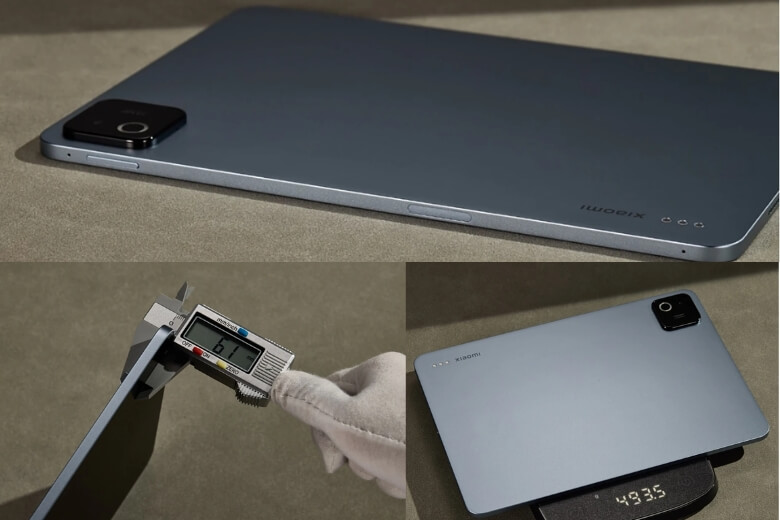 Cấu hình Xiaomi Pad 8 thiết kế mỏng 5.8mm khung kim loại