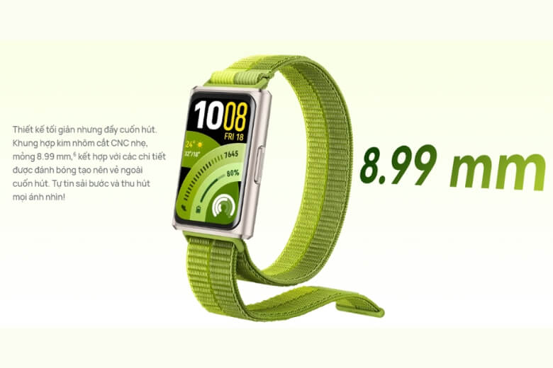 Có nên mua Huawei Band 11 Pro? Smartband giá rẻ, chống nước 5ATM 8 Có nên mua Huawei Band 11 Pro với thiết kế mỏng 8.99mm