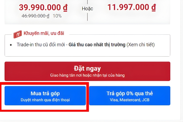 Điều kiện và thủ tục mua trả góp Samsung Galaxy S26 5G