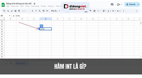 Cách sử dụng hàm INT trong Excel: Lấy phần nguyên & làm tròn