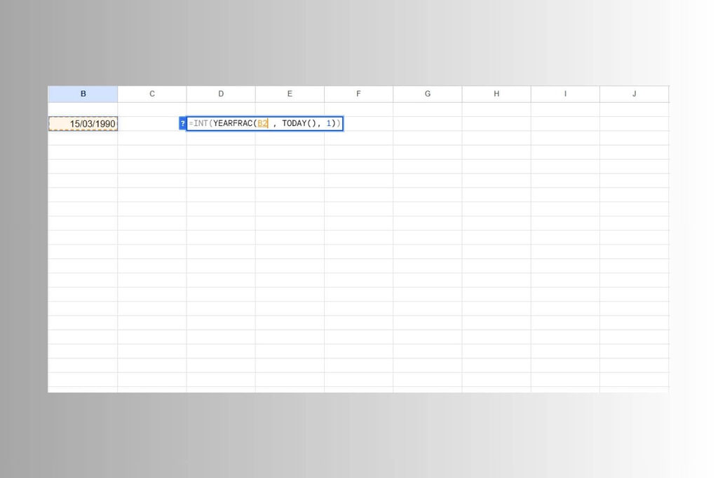 Hàm INT trong Excel là gì? Cách sử dụng hàm INT trong Excel 15 Tính tuổi chính xác của nhân viên bằng hàm INT