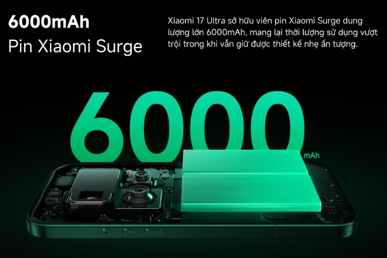 Pin và Sạc Xiaomi 17 Ultra: 6000mAh Dùng Cả Ngày, Sạc 90W Siêu Tốc 8 Hệ thống sạc 4 chế độ của Xiaomi 17 Ultra