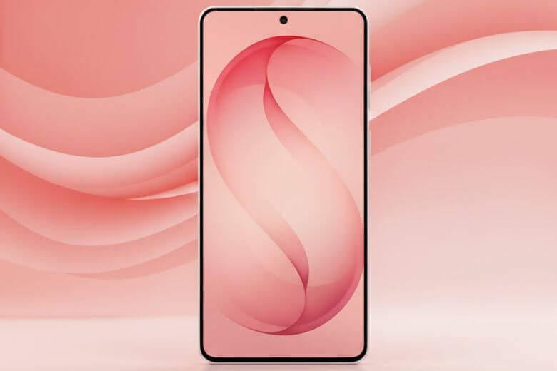 Hình nền Galaxy S26 thường màu san Hô (Coral)