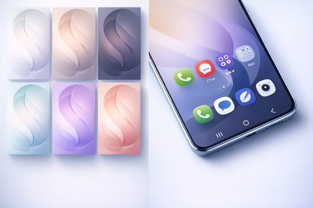 Lộ diện hình nền Samsung Galaxy S26 thường với 6 màu sắc ấn tượng 8 hinh nen samsung galaxy s26 didongviet 2 1