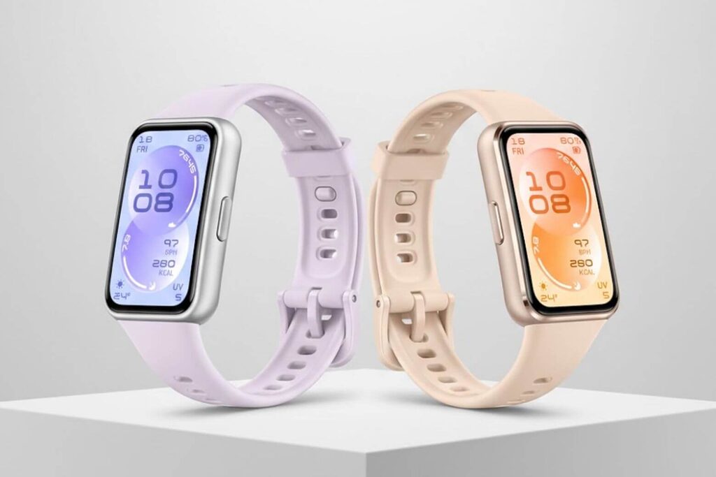 Màu Be và Tím – hai sắc đẹp nhất của Huawei Band 11, mỗi màu cuốn hút theo cách riêng.