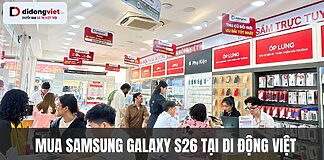 Mua Samsung Galaxy S26 giá tốt, trả góp 0% tại Di Động Việt