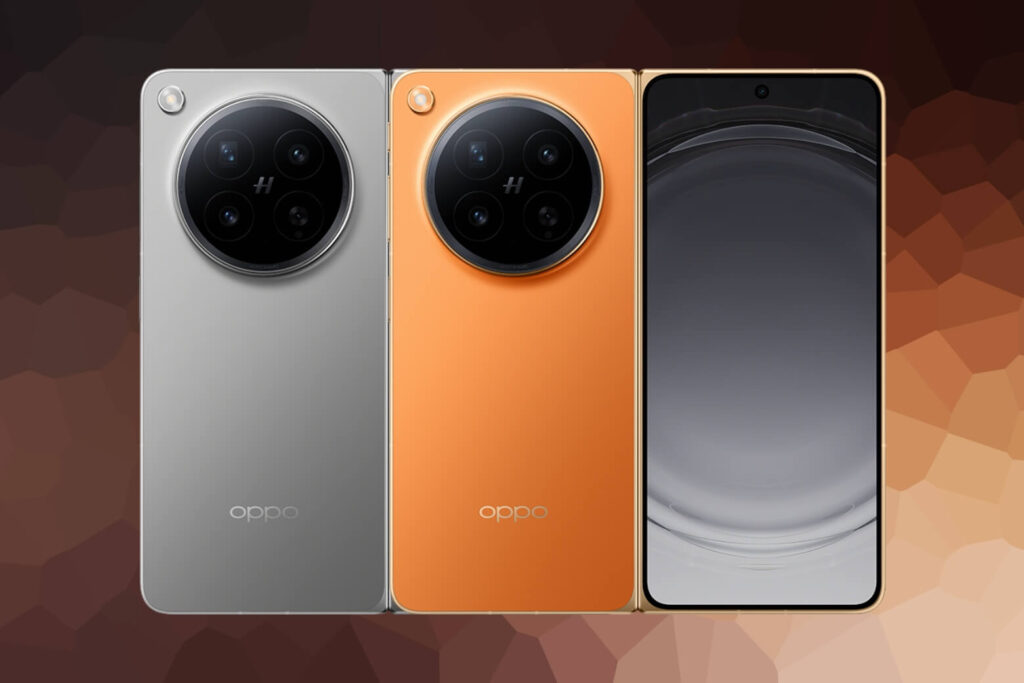 OPPO Find N6 có mấy màu? Khám phá 2 sắc độc đáo với Titanium nổi bật 5 OPPO Find N6 có mấy màu? – 2 sắc độc đáo Stellar Titanium và Blossom Orange