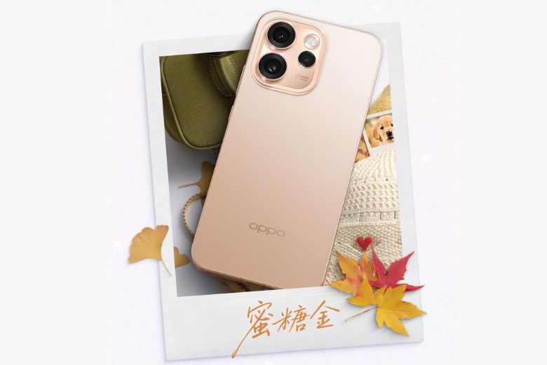 OPPO Reno 16 màu Vàng (Auspicious Gold)