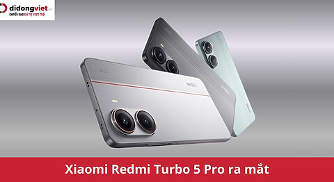 Xiaomi Redmi Turbo 5 Pro ra mắt: “Quái vật hiệu năng” pin 9000mAh không đối thủ Xiaomi Redmi Turbo 5 Pro ra mắt