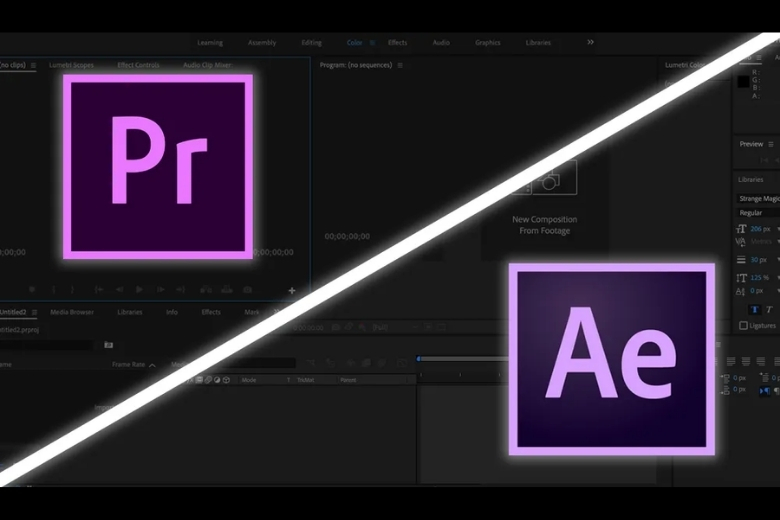 Adobe After Effects là gì? Công cụ thiết kế chuyển động đỉnh cao 14 Adobe After Effects và Premiere Pro khác biệt thực tế
