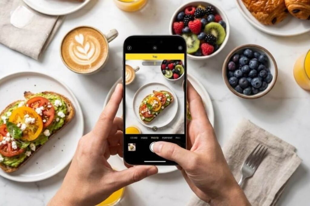 24 App chụp ảnh đẹp iPhone miễn phí, rõ nét không nên bỏ qua 37 Foodie — app chụp ảnh đẹp iPhone chuyên dụng ẩm thực với bộ lọc Yum/Positano, Smart Guide top-down, Filter Eraser.