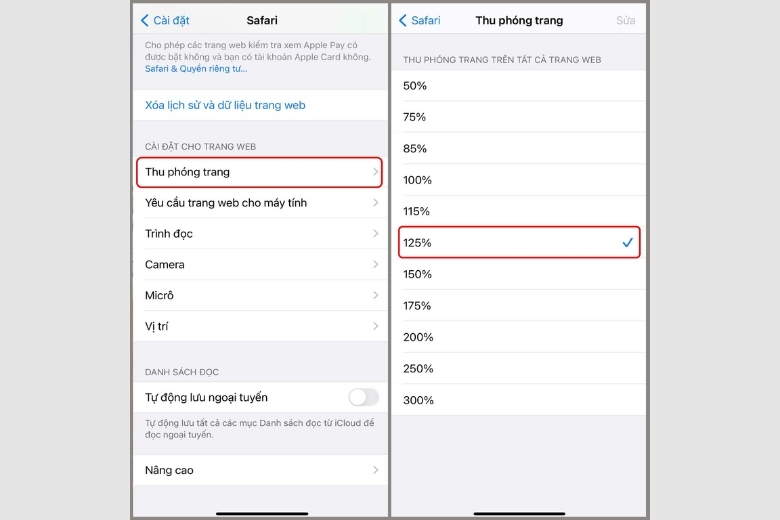 Cách chỉnh cỡ chữ trên điện thoại Android và iPhone đơn giản nhất 18 Chỉnh cỡ chữ trên trình duyệt safari iPhone