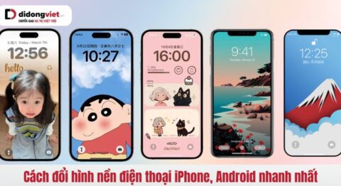Cách đổi hình nền điện thoại