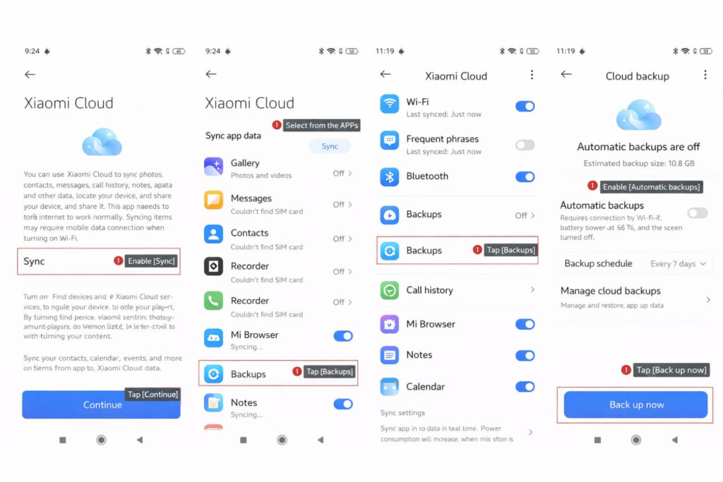 Cách khôi phục tin nhắn SMS trên điện thoại- Phương pháp đơn giản cho iPhone/Android 21 Cloud Service Xiaomi—Trash > chọn tin nhắn > Restore để khôi phục trong 30 ngày.