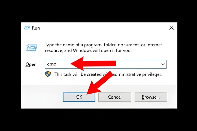 9 Cách mở cửa sổ CMD (Command Prompt) trên Windows cực nhanh và đơn giản 13 Mở CMD bằng tổ hợp phím Windows + R