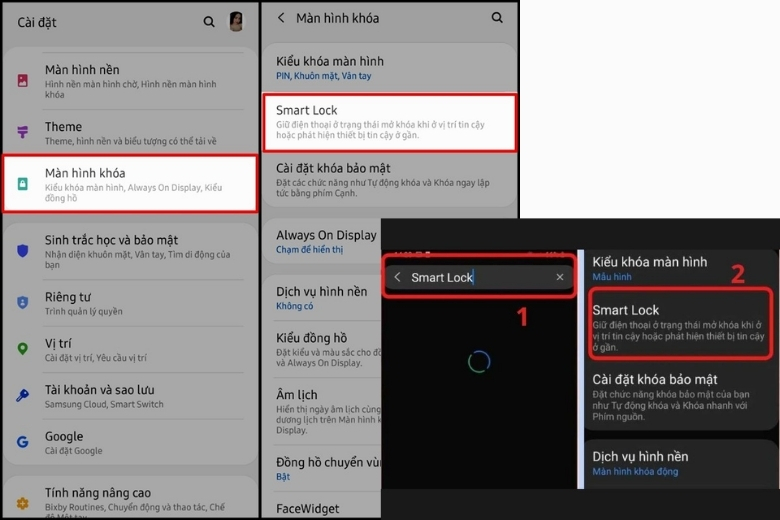 5 Cách mở khóa nhanh nhất khi quên mật khẩu điện thoại Samsung? 18 Mở khóa điện thoại Samsung bằng Smart Lock