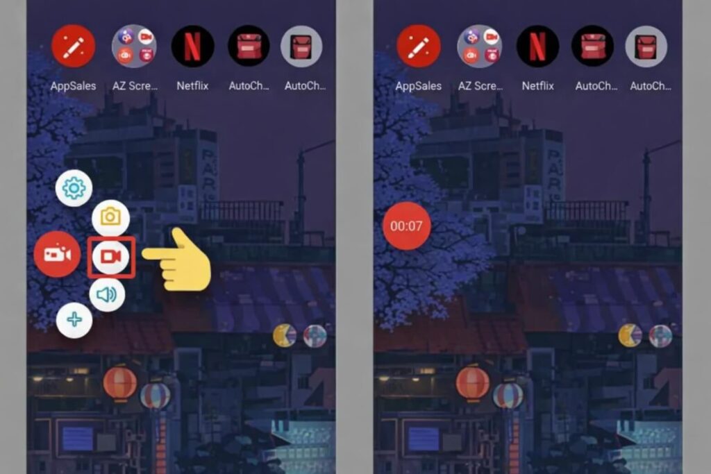AZ Screen Recorder là giải pháp ổn định với tính năng nâng cao từ Live Stream đến tạo GIF.