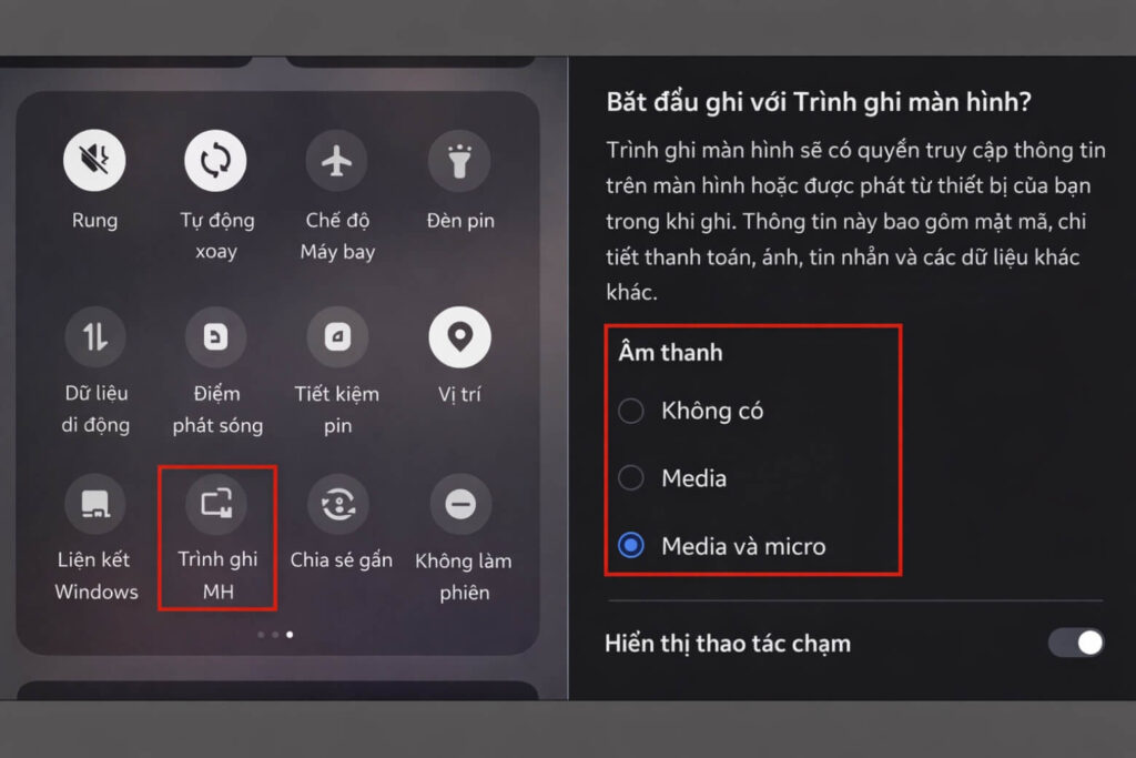 uay màn hình trên Samsung cực kỳ đơn giản với hộp thoại cấu hình âm thanh thông minh.