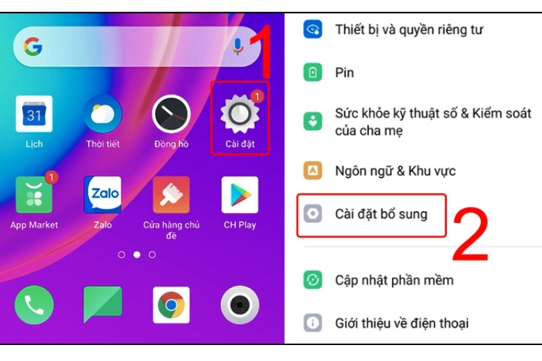 Cách reset điện thoại Oppo