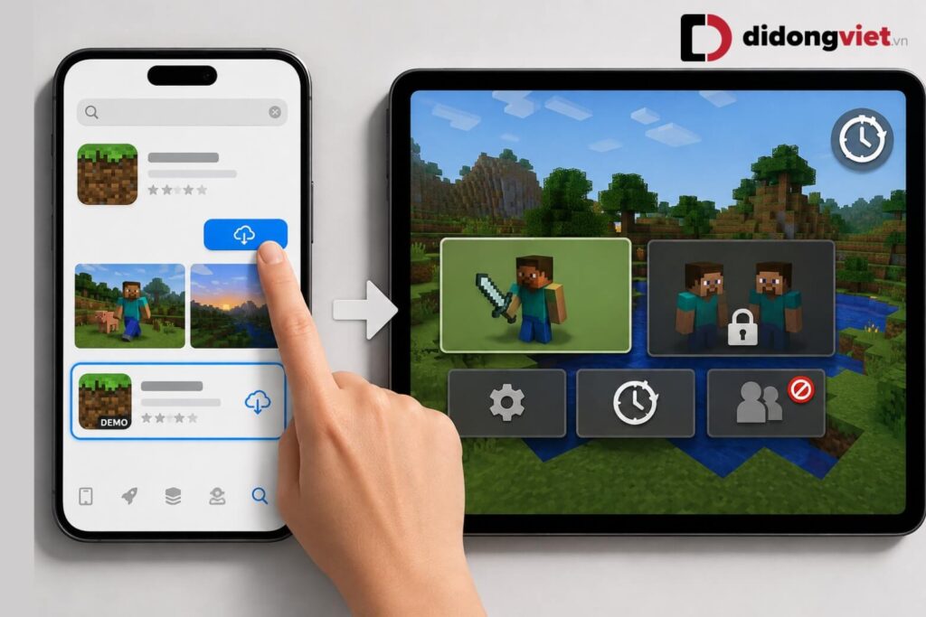 Cách tải Minecraft miễn phí trên iPhone đơn giản, an toàn 2026 10 Minecraft Trial giúp bạn trải nghiệm game miễn phí trước khi mua bản đầy đủ.